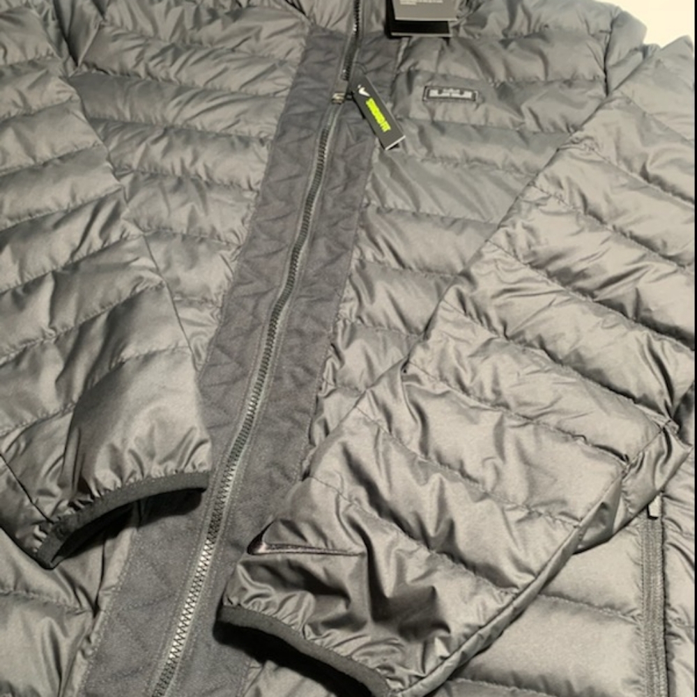 Nike LeBron James Down Fill Jacket Coat Black Mens Size XL 927216-010 - Picture 4 of 5